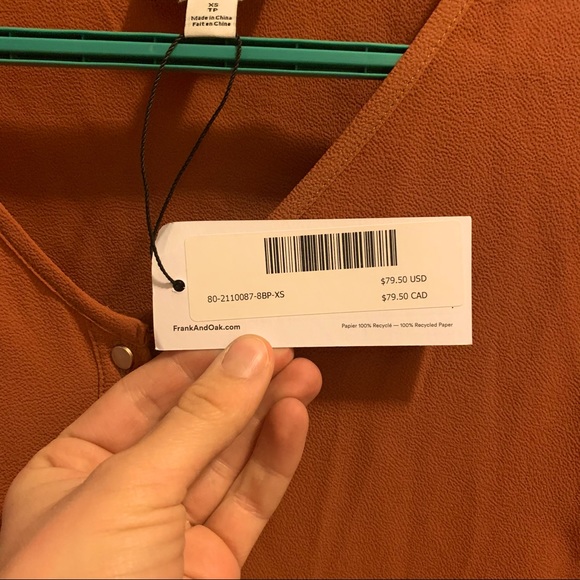 Frank & Oak Blouse NWT - Picture 3 of 6